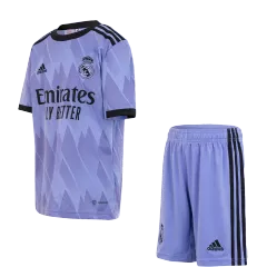 Equipaciones de fútbol para Niño Real Madrid 2022/23 - de Visitante Futbol Kit Personalizados - camisetasfutbol