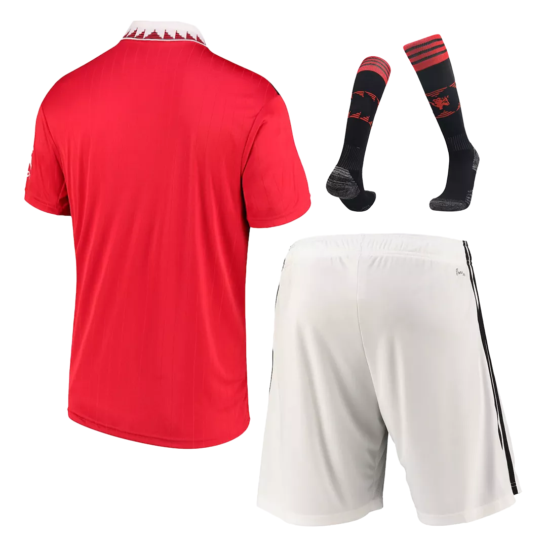 Uniformes de Futbol Completos Local 2022/23 Manchester United - Con Medias para Hombre - camisetasfutbol