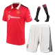 Conjunto Completo Manchester United 2022/23 Primera Equipación Local Hombre (Camiseta + Pantalón Corto + Calcetines) Adidas - camisetasfutbol