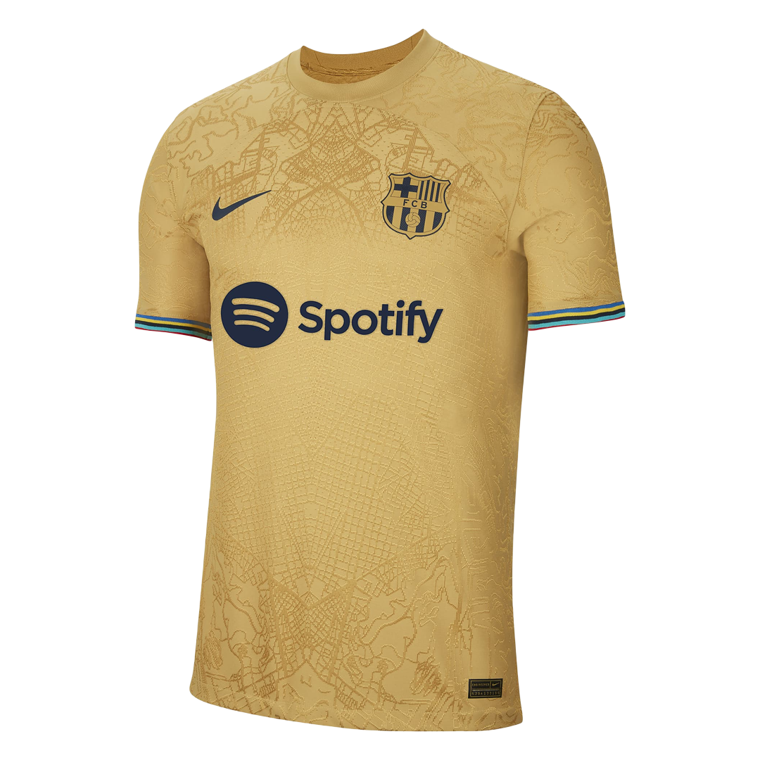 Camiseta de Futbol GAVI #30 Visitante Barcelona 2022/23 para Hombre -  Versión Jugador Personalizada