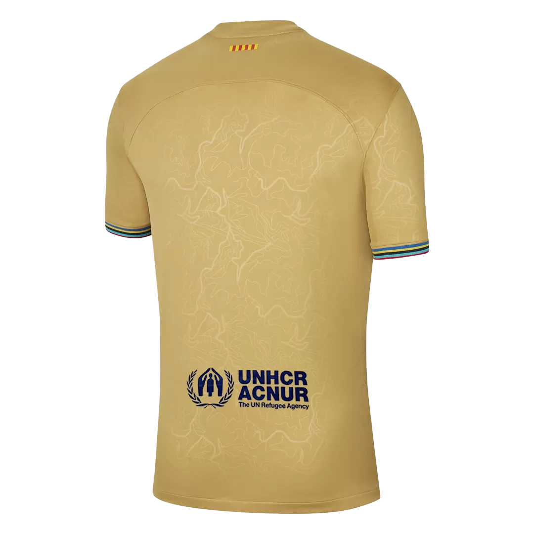 Conjunto Completo Barcelona 2022/23 Segunda Equipación Visitante Hombre (Camiseta + Pantalón Corto + Calcetines) Nike - camisetasfutbol