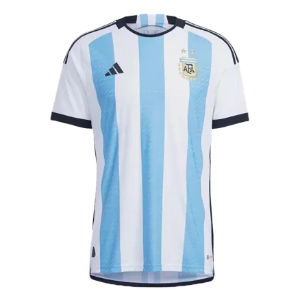Camiseta de Futbol Local Argentina 2022 Copa del Mundo para Hombre - Versión Jugador Personalizada - camisetasfutbol