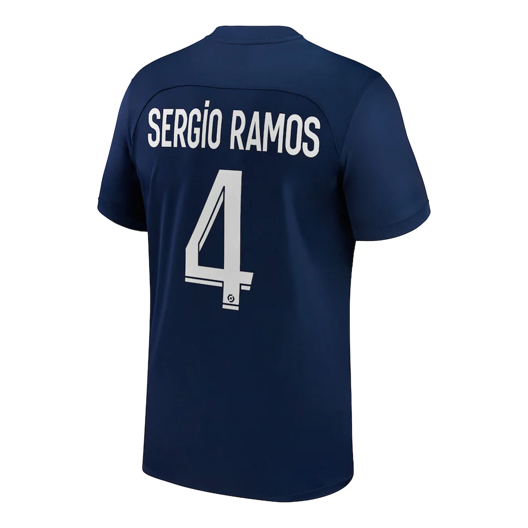 Camiseta de Fútbol SERGIO RAMOS 4 Personalizada 1ª PSG 2022/23
