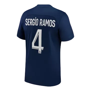 Camiseta de Fútbol SERGIO RAMOS #4 Personalizada 1ª PSG 2022/23 - camisetasfutbol
