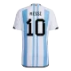 Camiseta Authentic de Fútbol Personalizada Messi #10 1ª Argentina 2022 - camisetasfutbol