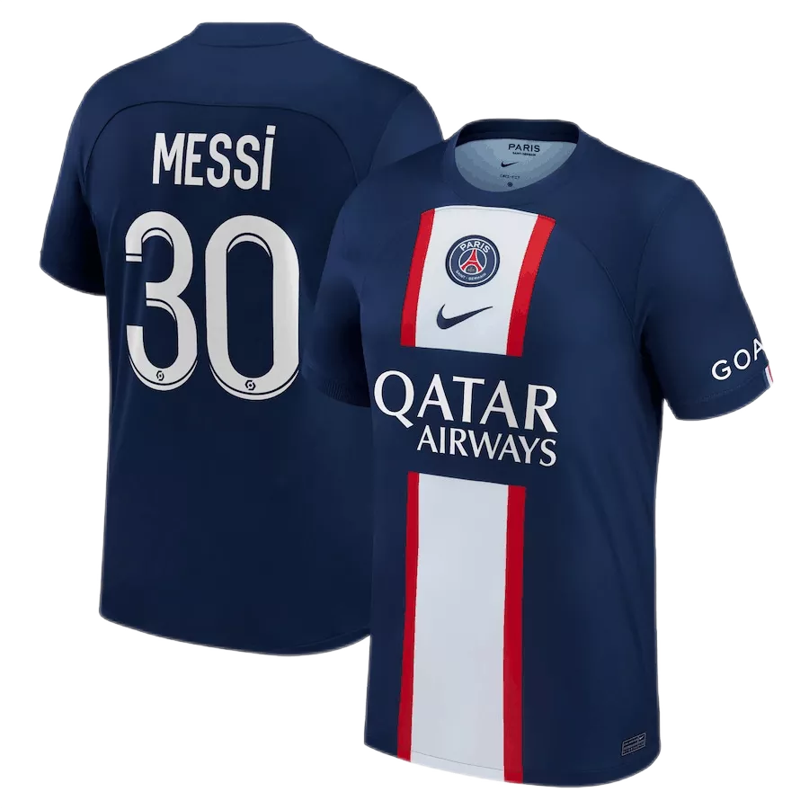 Camiseta de Fútbol Messi #30 Personalizada 1ª PSG 2022/23 - camisetasfutbol