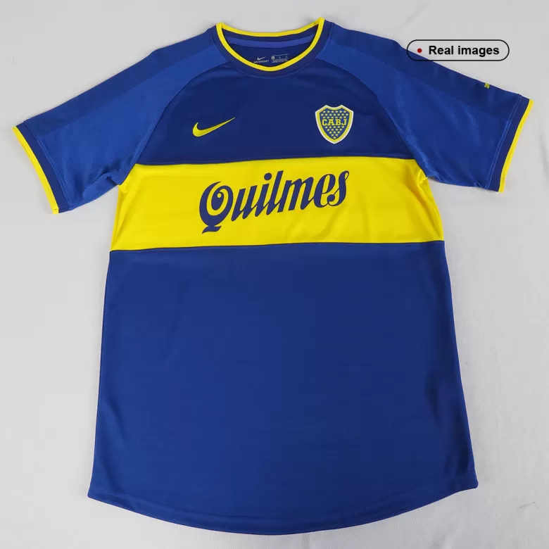 Camiseta Retro 2000/01 Boca Juniors Primera Equipación Local Hombre - Versión Hincha - camisetasfutbol