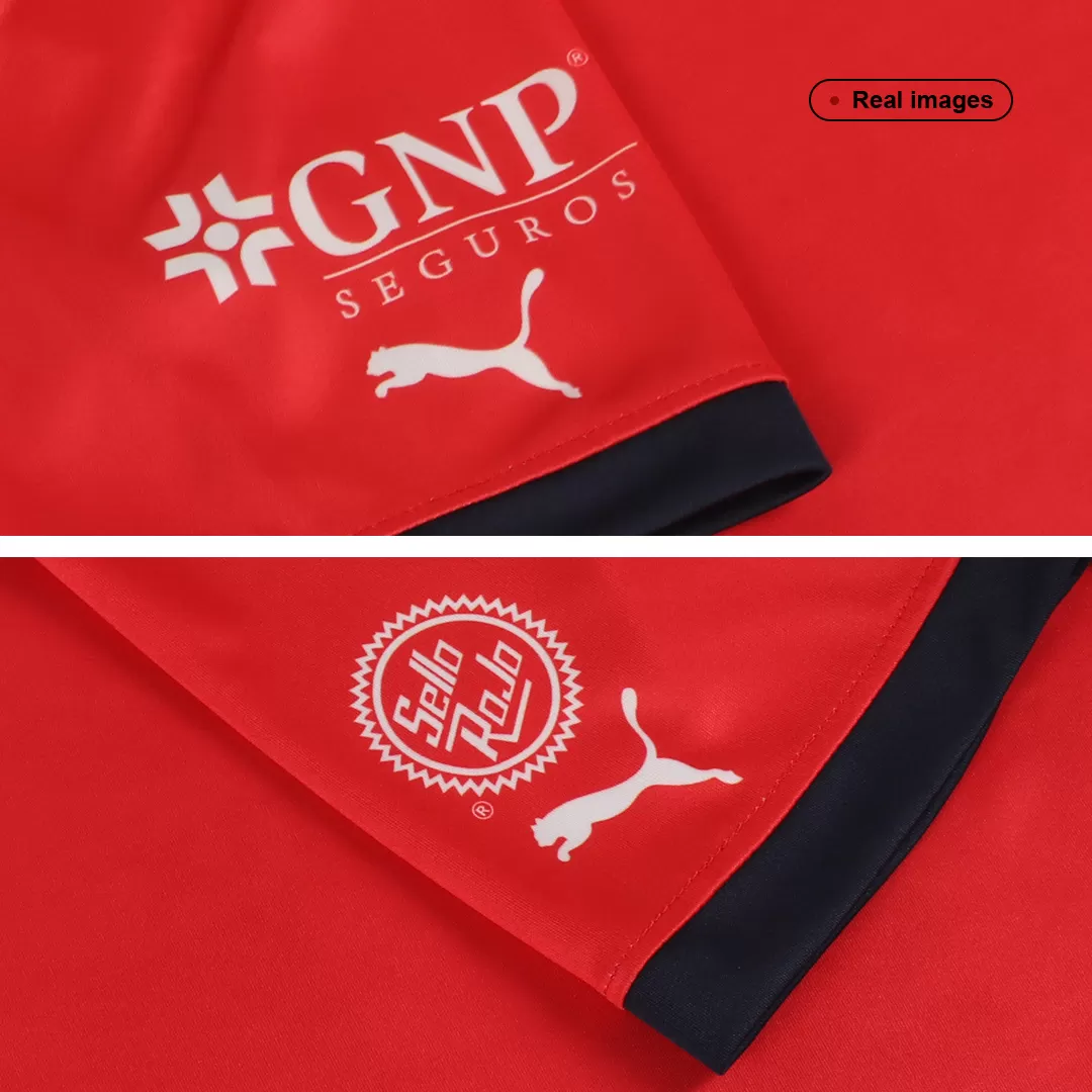 Miniconjunto Chivas 2022/23 Primera Equipación Local Niño (Camiseta + Pantalón Corto) Puma - camisetasfutbol