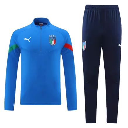 Conjunto Entrenamiento Italia 2022 Hombre (Chándal de Media Cremallera + Pantalón) - camisetasfutbol