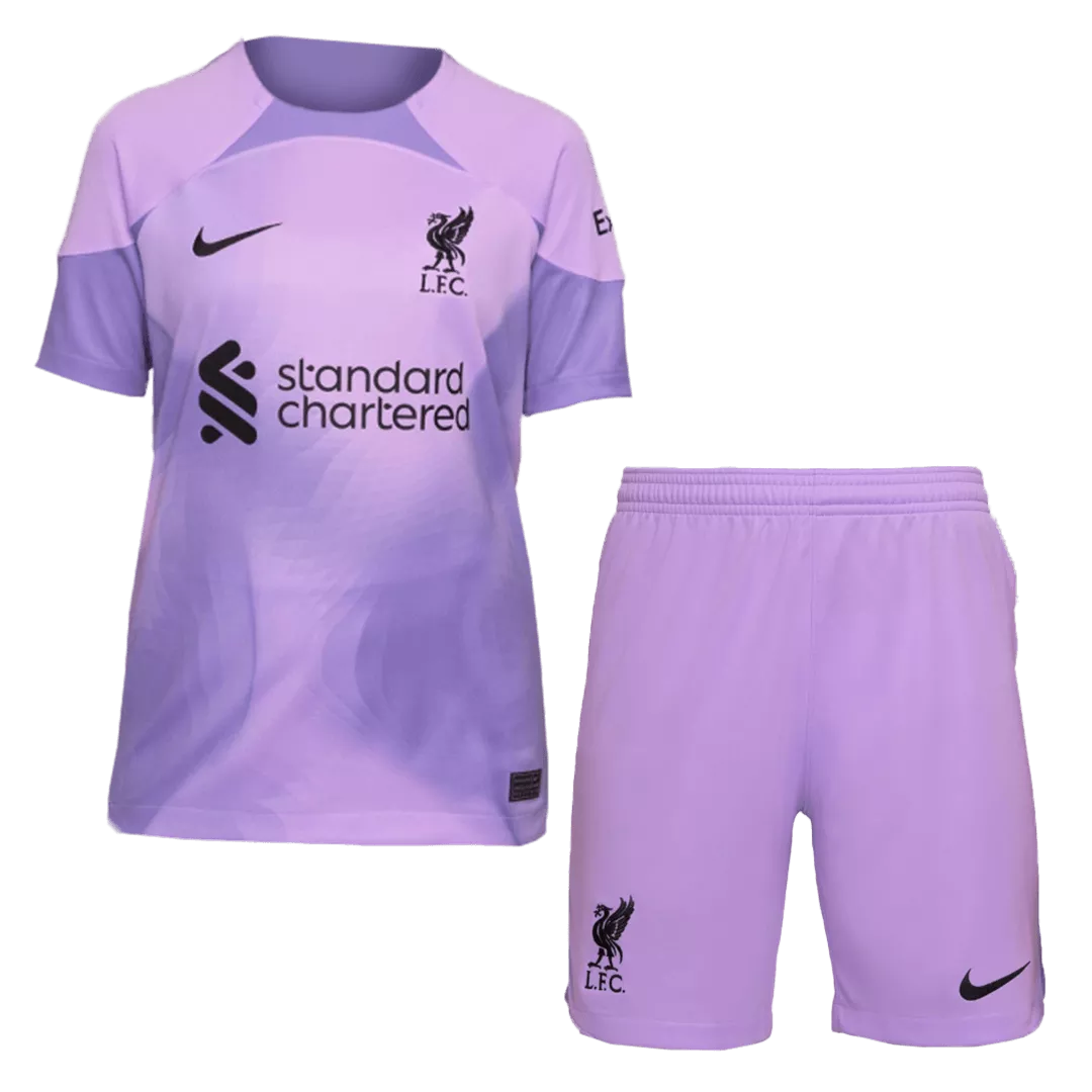 Conjunto Liverpool 2022/23 Portero Hombre (Camiseta + Pantalón Corto) Nike - camisetasfutbol