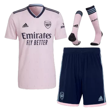 Conjunto Completo Arsenal 2022/23 Tercera Equipación Hombre (Camiseta + Pantalón Corto + Calcetines) Adidas - camisetasfutbol