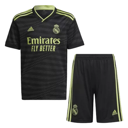Miniconjunto Real Madrid 2022/23 Tercera Equipación Niño (Camiseta + Pantalón Corto) Adidas - camisetasfutbol