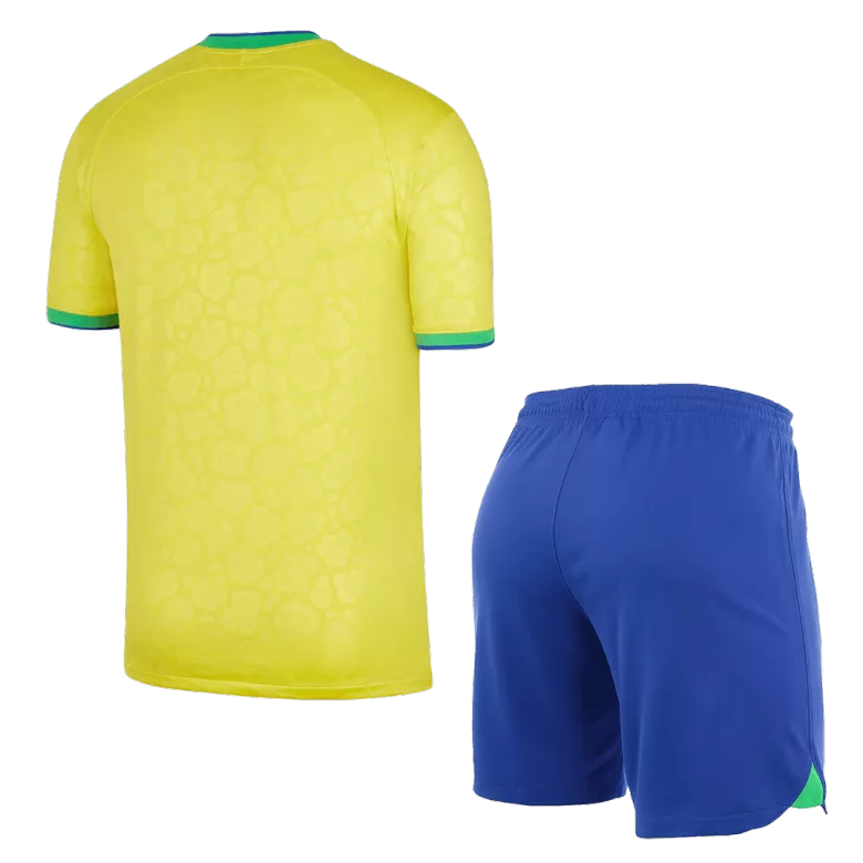 Conjunto Brazil 2022 Primera Equipación Copa del Mundo Local Hombre (Camiseta + Pantalón Corto) - camisetasfutbol