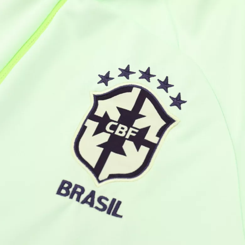 Conjunto Entrenamiento Brazil 2022 Hombre (Chándal de Media Cremallera + Pantalón) - camisetasfutbol