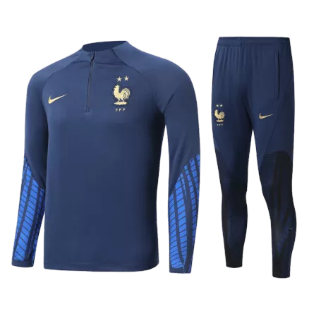 Conjunto Entrenamiento Francia 2022 Niño (Chándal de Media Cremallera + Pantalón) - camisetasfutbol