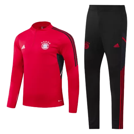 Conjunto Entrenamiento Bayern Munich 2022 Niño (Chándal de Media Cremallera + Pantalón) - camisetasfutbol