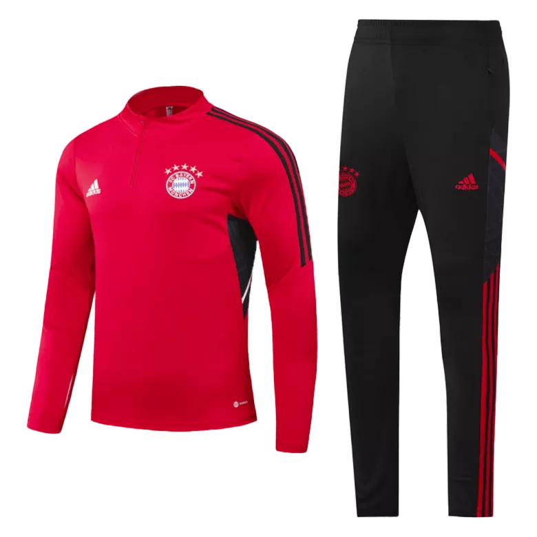 Conjunto Entrenamiento Bayern Munich 2022 Niño (Chándal de Media Cremallera + Pantalón) - camisetasfutbol