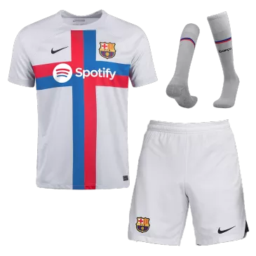 Conjunto Completo Barcelona 2022/23 Tercera Equipación Hombre (Camiseta + Pantalón Corto + Calcetines) Nike - camisetasfutbol