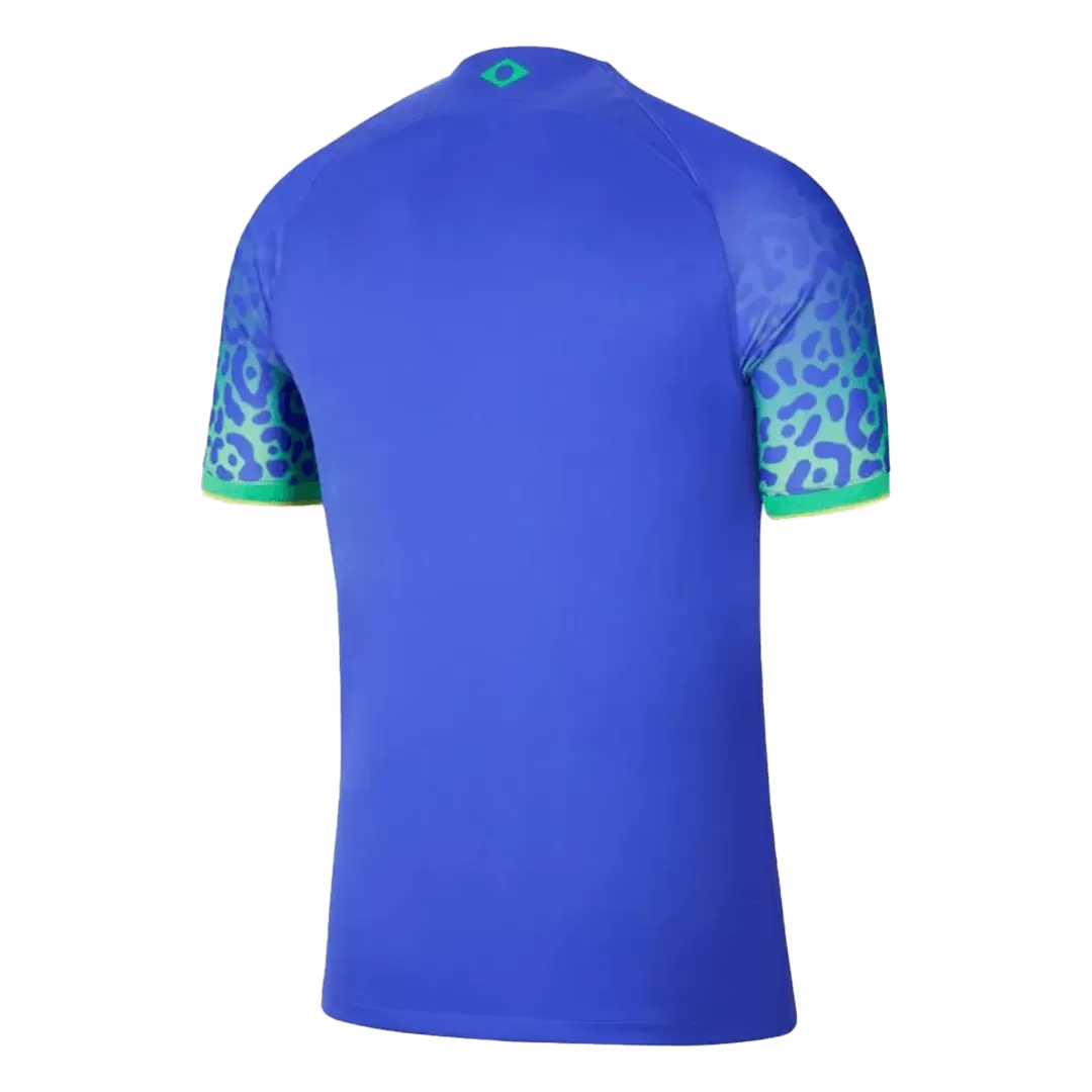 Camiseta de Futbol Visitante Brazil 2022 Copa del Mundo para Hombre - Version Replica Personalizada - camisetasfutbol