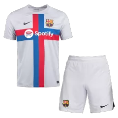 Equipaciones de fútbol para Niño Barcelona 2022/23 - de Tercera Equipación Futbol Kit Personalizados - camisetasfutbol