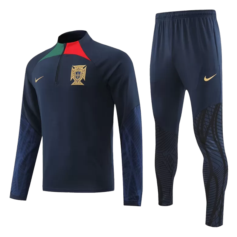 Conjunto Entrenamiento Portugal 2022 Hombre (Chándal de Media Cremallera + Pantalón) - camisetasfutbol