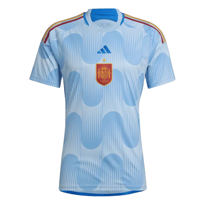 Conjunto España 2022 Segunda Equipación Visitante Copa del Mundo Hombre (Camiseta + Pantalón Corto) - camisetasfutbol