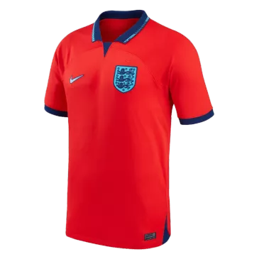 Camisetas Regalo de Futbol Visitante Inglaterra 2022 Copa del Mundo para Hombre - Version Replica Personalizada - camisetasfutbol