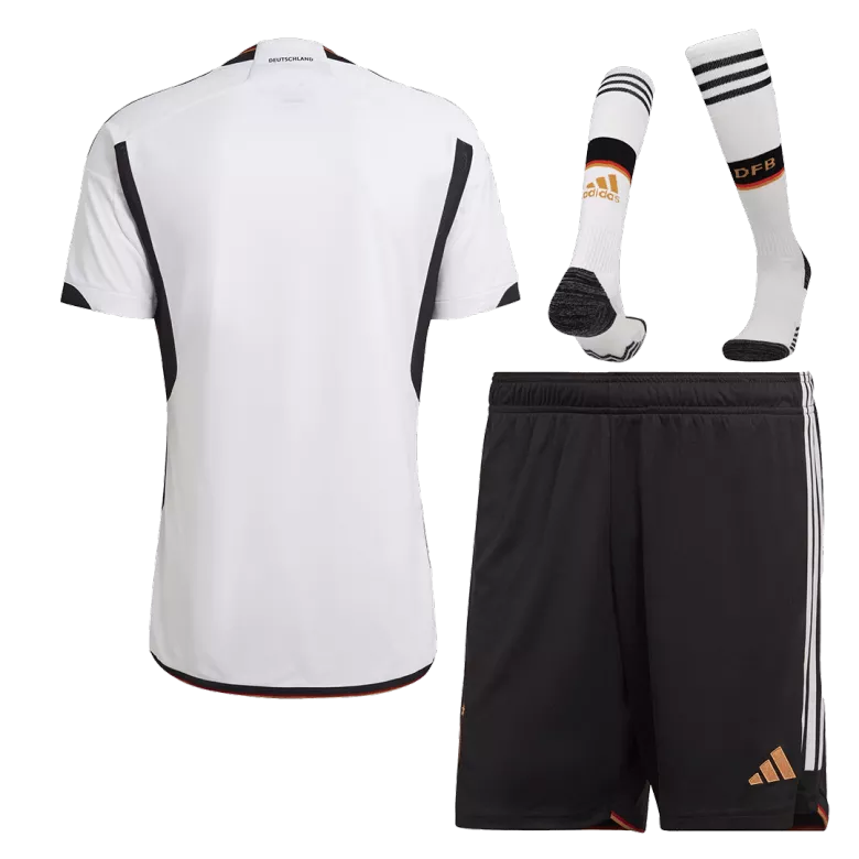 Conjunto Completo Alemania 2022 Primera Equipación Copa del Mundo Local Hombre (Camiseta + Pantalón Corto + Calcetines) - camisetasfutbol