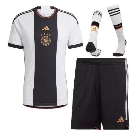Conjunto Completo Alemania 2022 Primera Equipación Copa del Mundo Local Hombre (Camiseta + Pantalón Corto + Calcetines) - camisetasfutbol