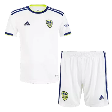 Miniconjunto Leeds United 2022/23 Primera Equipación Local Niño (Camiseta + Pantalón Corto) Adidas - camisetasfutbol
