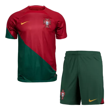 Conjunto Portugal 2022 Primera Equipación Copa del Mundo Local Hombre (Camiseta + Pantalón Corto) - camisetasfutbol