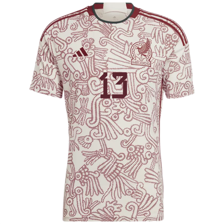 Camiseta Futbol Visitante Copa del Mundo de Hombre Mexico 2022 con Número de G.OCHOA #13 - camisetasfutbol