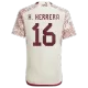 Camiseta Futbol Visitante Copa del Mundo de Hombre Mexico 2022 con Número de H.HERRERA #16 - camisetasfutbol