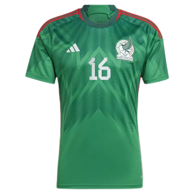 Camiseta Futbol Local Copa del Mundo de Hombre Mexico 2022 con Número de H.HERRERA #16 - camisetasfutbol