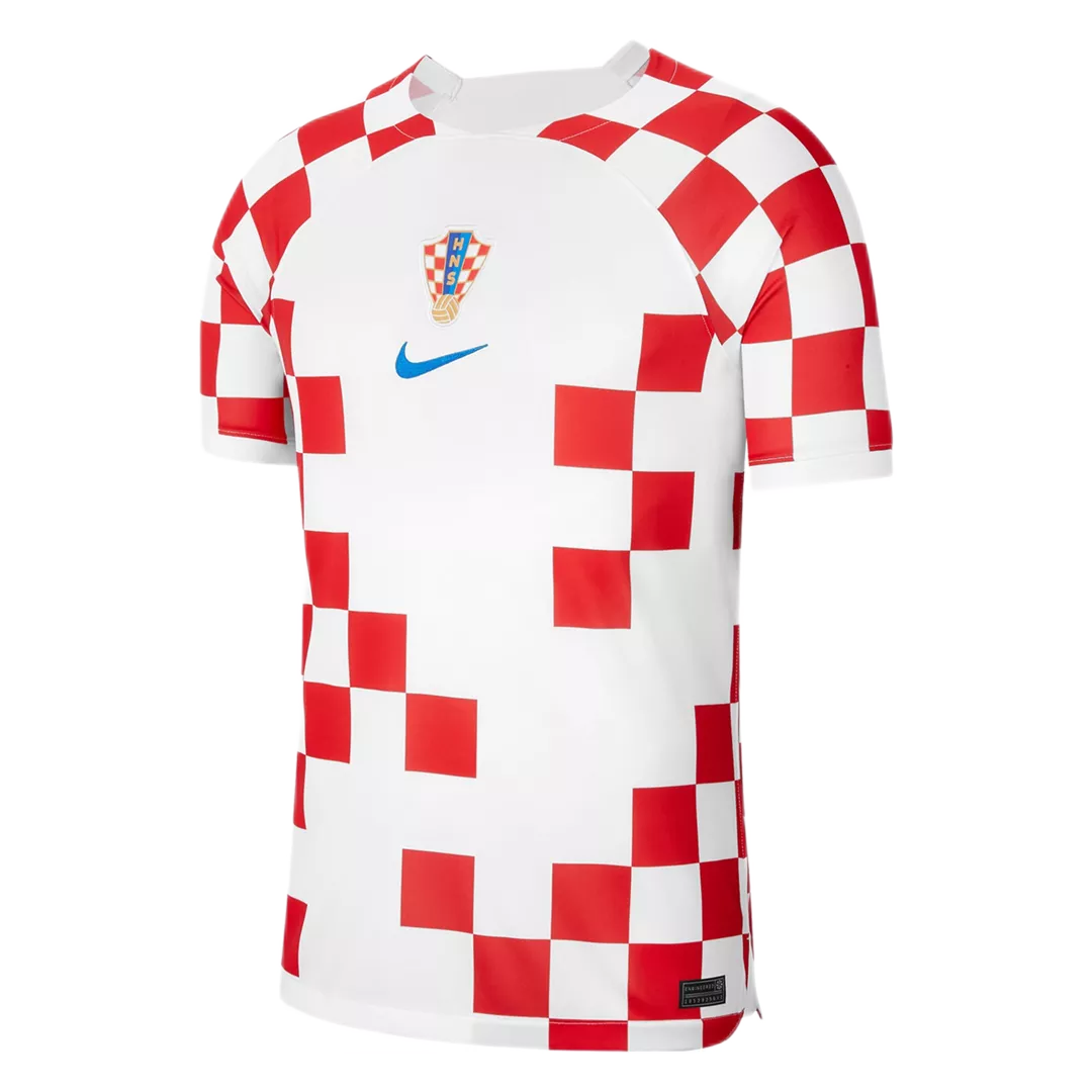 Camiseta de Futbol Local Croacia 2022 Copa del Mundo para Hombre - Version Replica Personalizada - camisetasfutbol