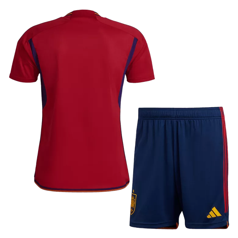 Conjunto España 2022 Primera Equipación Copa del Mundo Local Hombre (Camiseta + Pantalón Corto) - camisetasfutbol