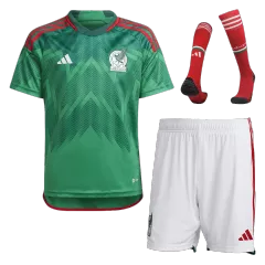 Uniformes de Futbol Completos Local 2022 Mexico - Con Medias para Hombre - camisetasfutbol