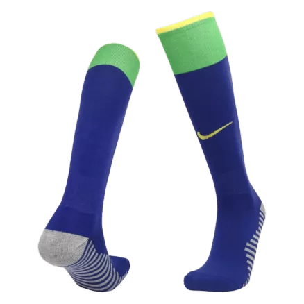 Calcetines de fútbol de Visitante Brazil 2022 - Unisex Color Azul - camisetasfutbol