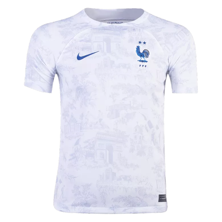 Miniconjunto Completo Francia 2022 Segunda Equipación Visitante Niño (Camiseta + Pantalón Corto + Calcetines) - camisetasfutbol