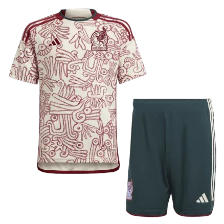 Conjunto Mexico 2022 Segunda Equipación Visitante Copa del Mundo Hombre (Camiseta + Pantalón Corto) - camisetasfutbol