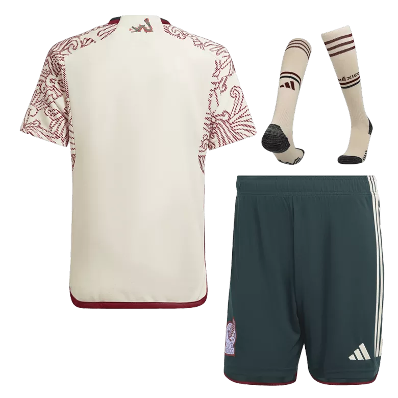 Conjunto Completo Mexico 2022 Segunda Equipación Visitante Copa del Mundo Hombre (Camiseta + Pantalón Corto + Calcetines) - camisetasfutbol