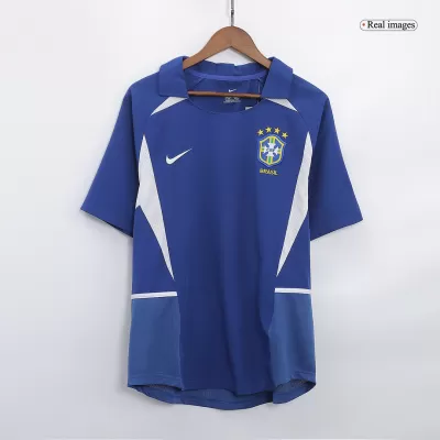 Camiseta Retro 2002 Brazil Segunda Equipación Visitante Hombre - Versión Hincha - camisetasfutbol