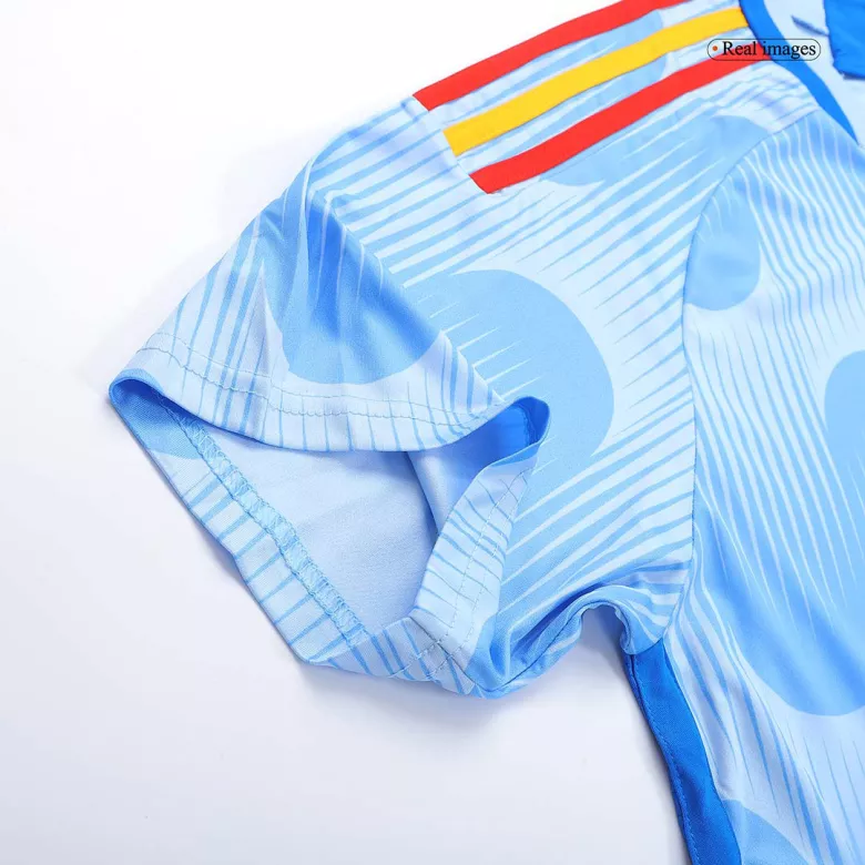 Conjunto España 2022 Segunda Equipación Visitante Copa del Mundo Hombre (Camiseta + Pantalón Corto) - camisetasfutbol