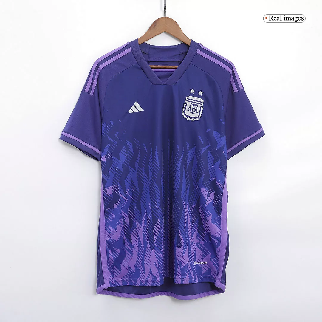 Camisetas Regalo de Futbol Visitante Argentina 2022 Copa del Mundo para Hombre - Version Replica Personalizada - camisetasfutbol