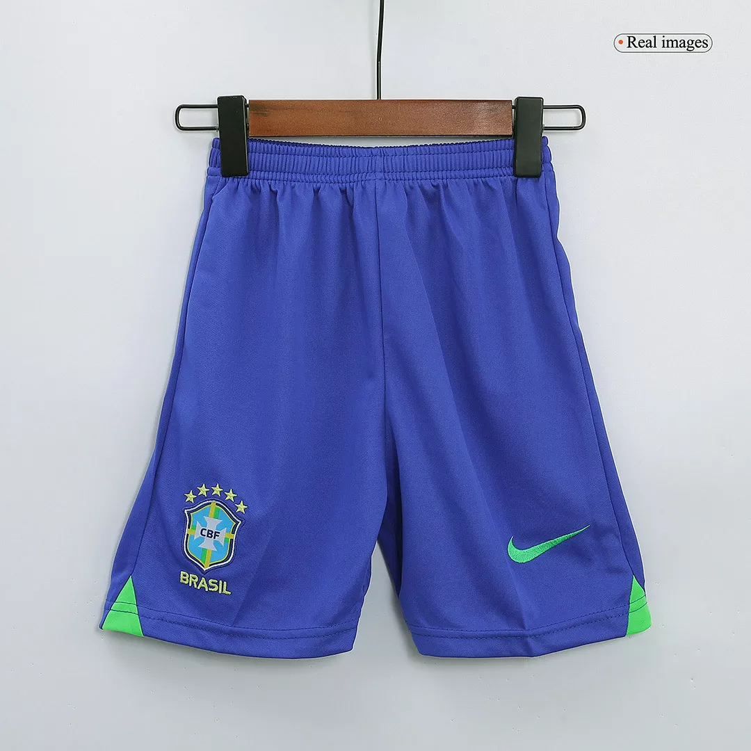 Miniconjunto Brazil 2022 Primera Equipación Local Niño (Camiseta + Pantalón Corto) Nike - camisetasfutbol