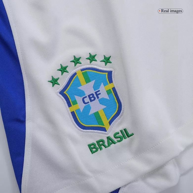 Pantalón Corto Brazil 2022 Segunda Equipación Visitante Copa del Mundo Hombre - camisetasfutbol
