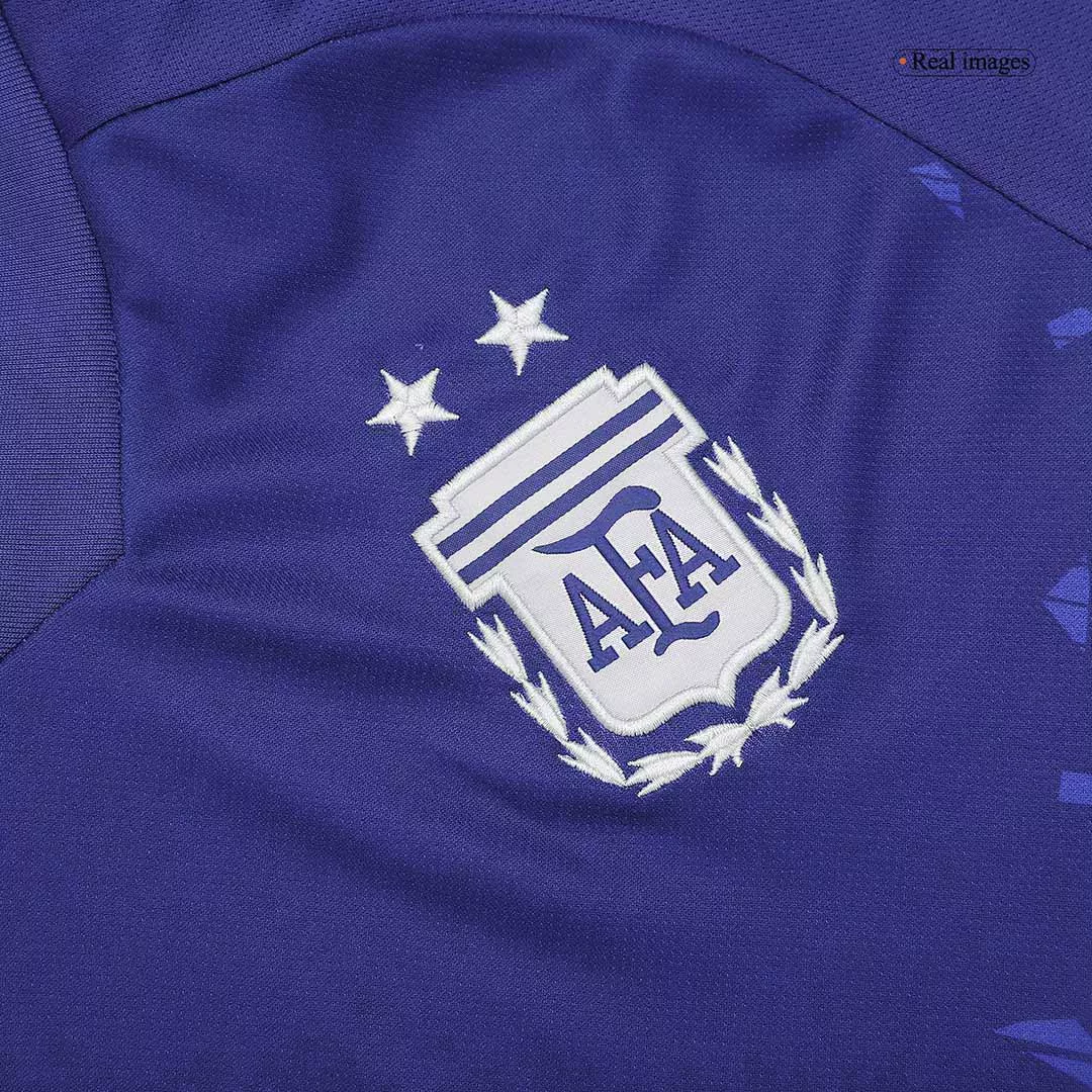 Camiseta de Futbol Visitante Argentina 2022 Copa del Mundo para Hombre - Version Replica Personalizada - camisetasfutbol