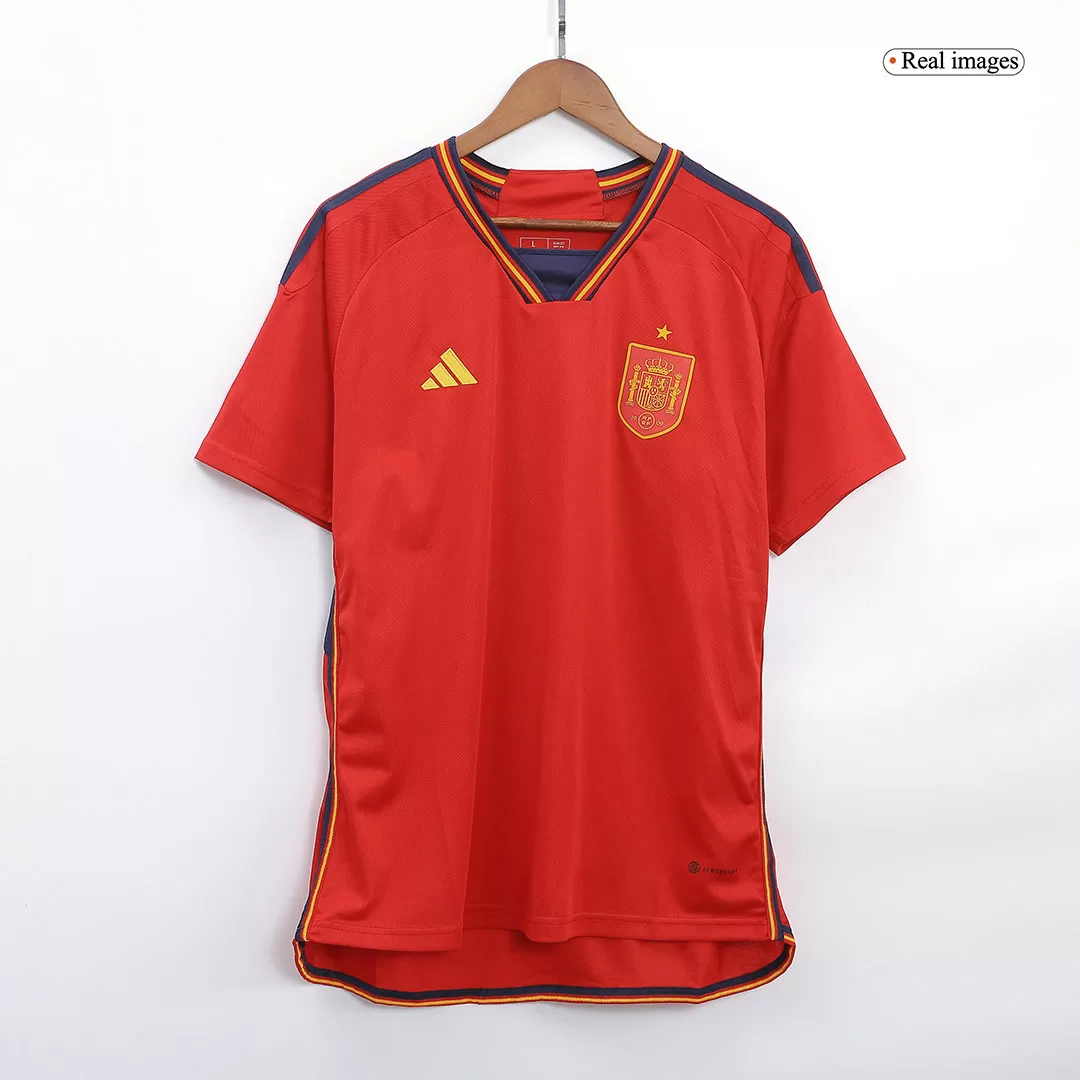 Camisetas Regalo de Futbol Local España 2022 Copa del Mundo para Hombre - Version Replica Personalizada - camisetasfutbol