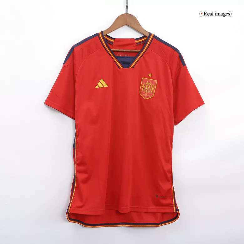 Camiseta Futbol Local Copa del Mundo de Hombre España 2022 con Número de SERGIO #5 - camisetasfutbol