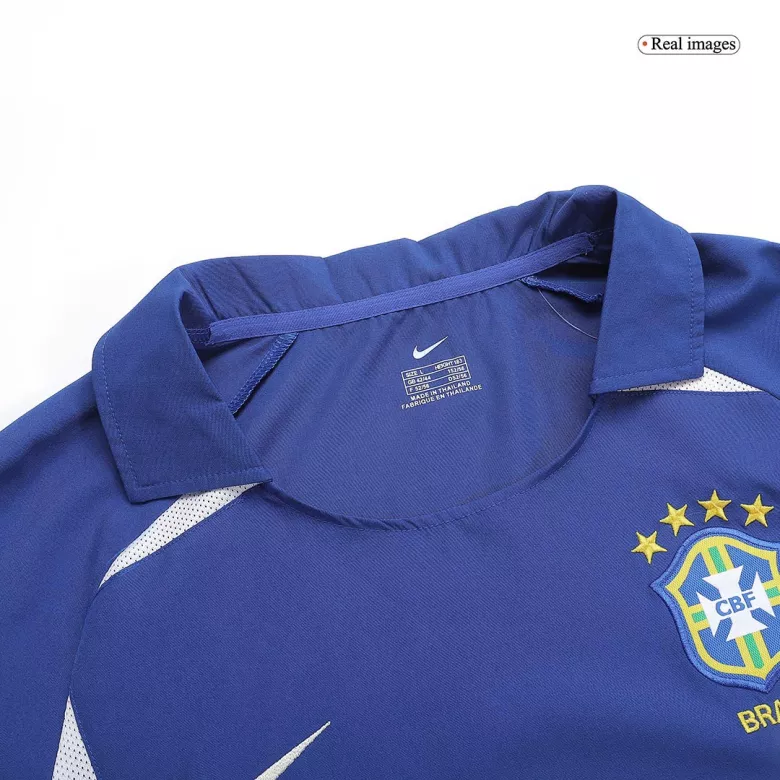 Camiseta Retro 2002 Brazil Segunda Equipación Visitante Hombre - Versión Hincha - camisetasfutbol